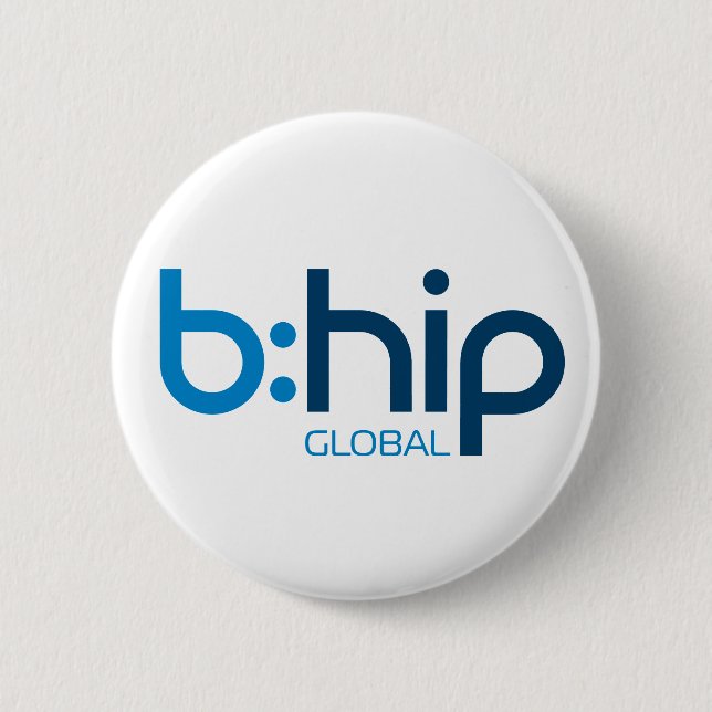 b:hip button - white (Front)