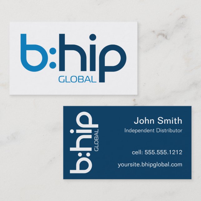b:HIP Distributor Business Card Blue (Front/Back)