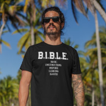 B.I.B.L.E.: Basic Instructions Men's T-Shirt