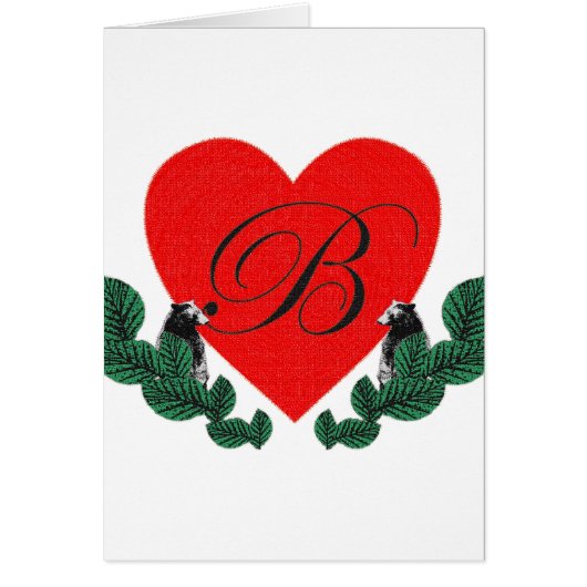 B in a heart (Front)