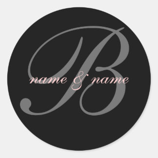B initial name label