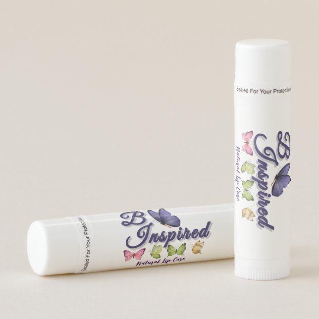 B Inspired Natural Lip Care - Vanilla Lip Balm (Front)