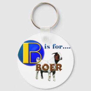 B is Fo rBOER - GOAT GIFTS Keychain
