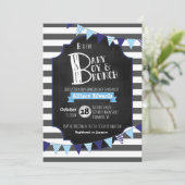 B is for Baby, Boy & Brunch Shower Invitation (Standing Front)