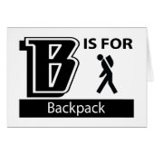B Is For Backpack (Front Horizontal)