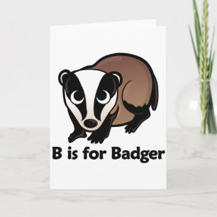 B is for Badger Card