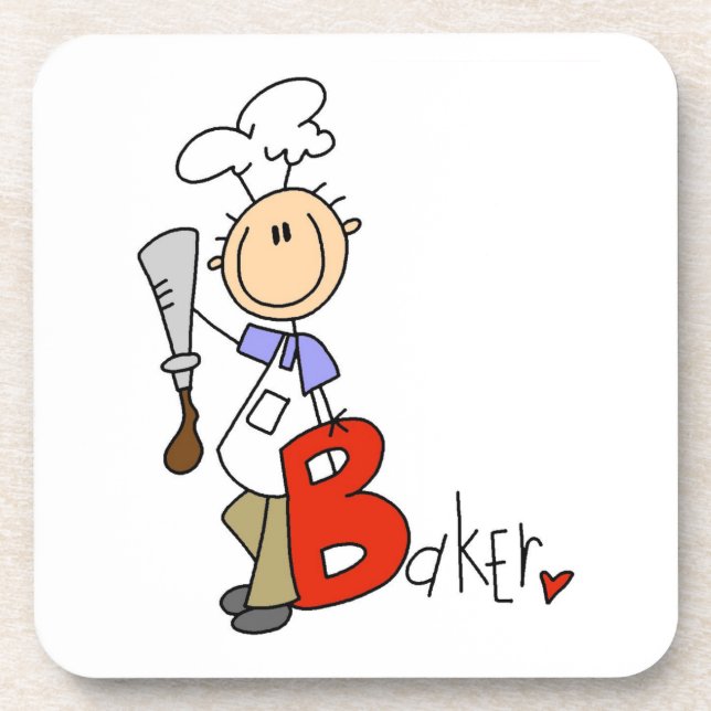 B is for Baker Beverage Coaster (Front)