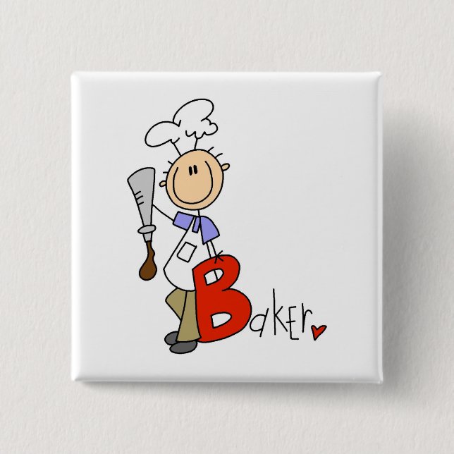 B is for Baker Button (Front)