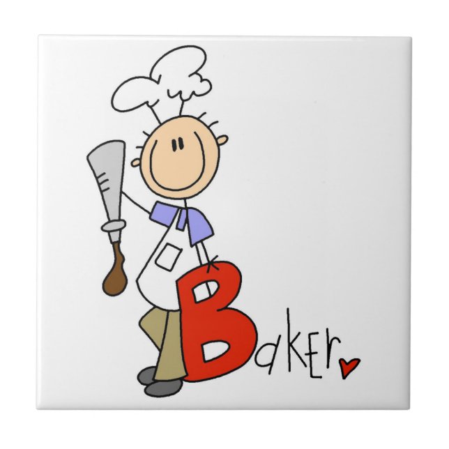 B is for Baker Ceramic Tile (Front)