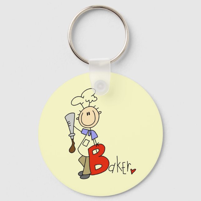 B is for Baker Keychain (Front)