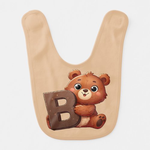 B is For Bear  Baby Bib