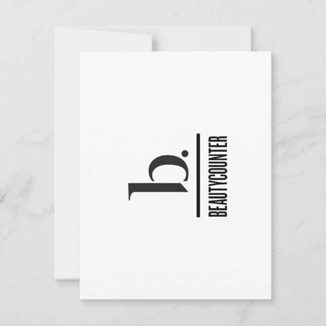 b is for Beautycounter Thank you card (Front)