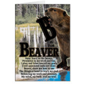 B is for BEAVER (Front)
