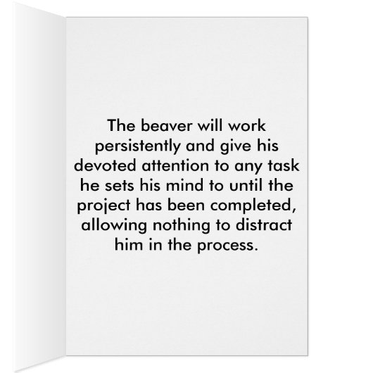 B is for BEAVER (Inside (Right))