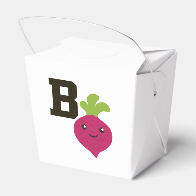 B is for Beet Favor Boxes (Back Side)