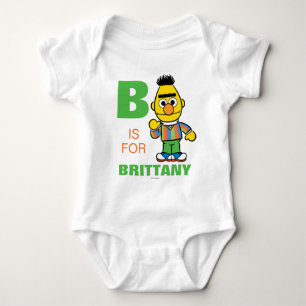 B is for Bert Add Your Name Baby Bodysuit