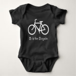B Is For Bicycle Baby Bodysuit at Zazzle