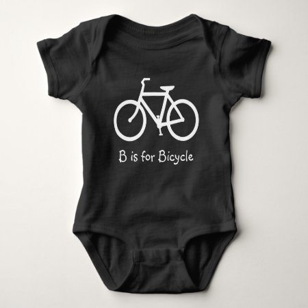 B Is For Bicycle Baby Bodysuit