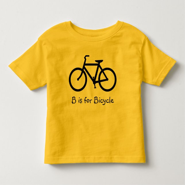 B is for Bicycle Toddler T-shirt (Front)