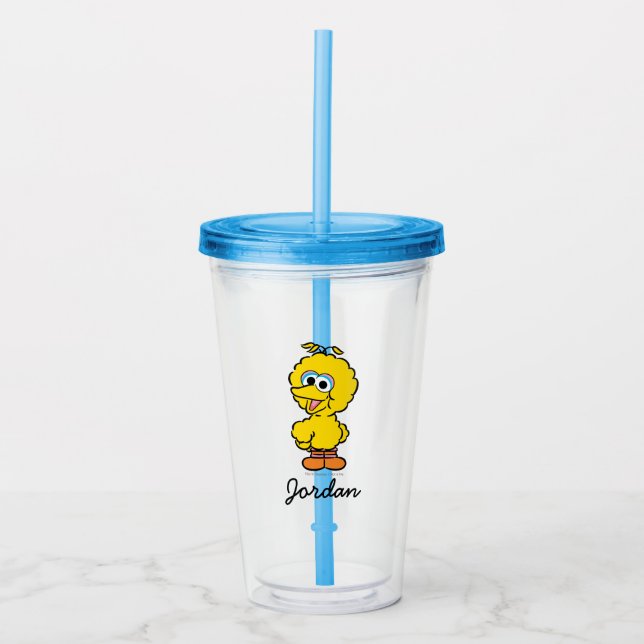 B is for Big Bird | Add Your Name Acrylic Tumbler (Front)