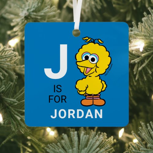 B is for Big Bird  Add Your Name Ceramic Ornament