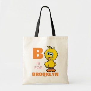 B is for Big Bird Add Your Name Tote Bag