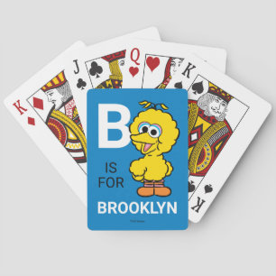 B is for Big Bird Playing Cards