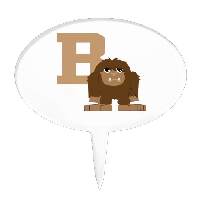 B is for Bigfoot Cake Topper (Front)