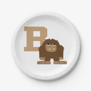 B is for Bigfoot Paper Plates