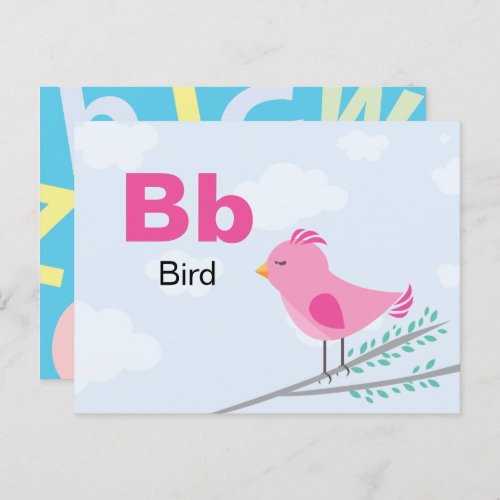 B is for Bird _ Alphabet Flash Card