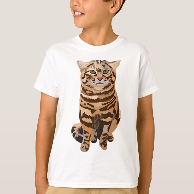 B is for Black Footed Cat T-Shirt (Front)