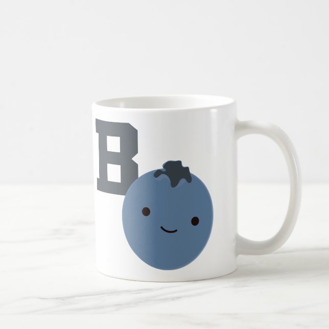 B is for Blueberry Coffee Mug (Right)