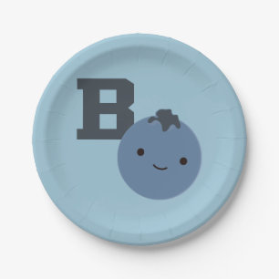 B is for Blueberry Paper Plates
