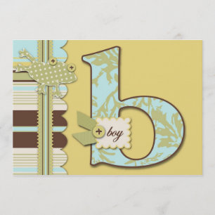 B is for Boy Invitation