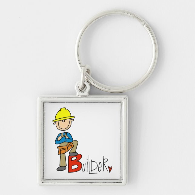 B is for Builder Keychain (Front)