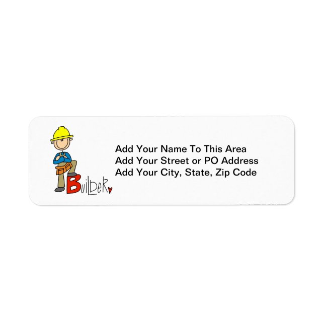 B is for Builder Label (Front)