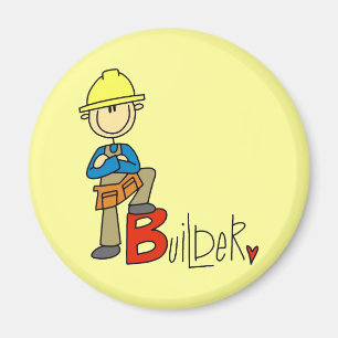 B is for Builder Magnet