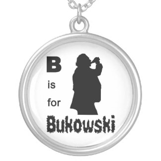 B is for Bukowski Silver Plated Necklace