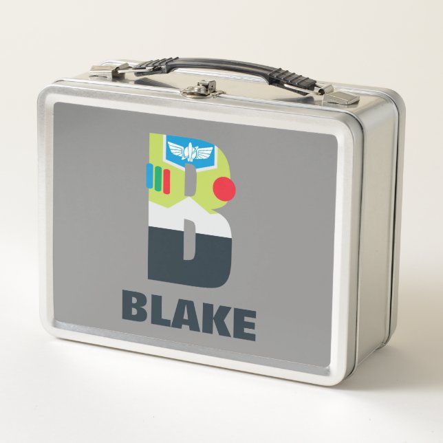B is for Buzz | Add Your Name Metal Lunch Box (Front)
