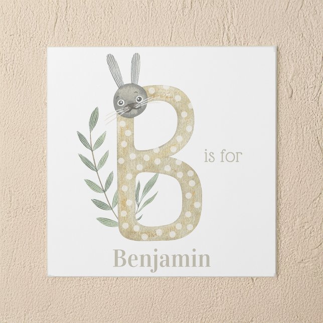 B is for Custom Name Animal Letter Art (Creator Uploaded)