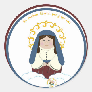 B. Jacinta Classic Round Sticker