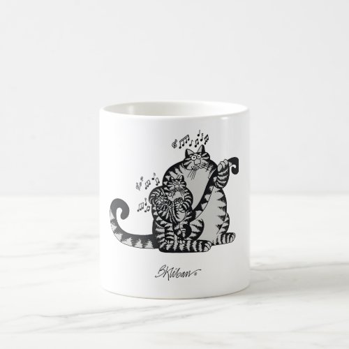 B kliban cat  cat music coffee mug