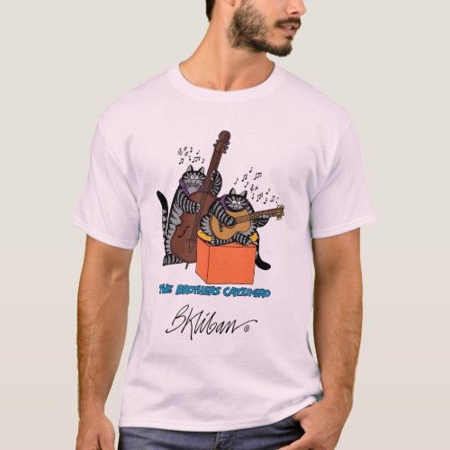 B Kliban Cat Guitar 3 T_Shirt