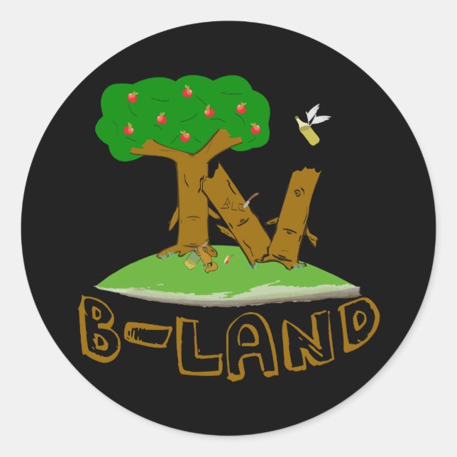 B-Land STICKAZ Classic Round Sticker (Front)