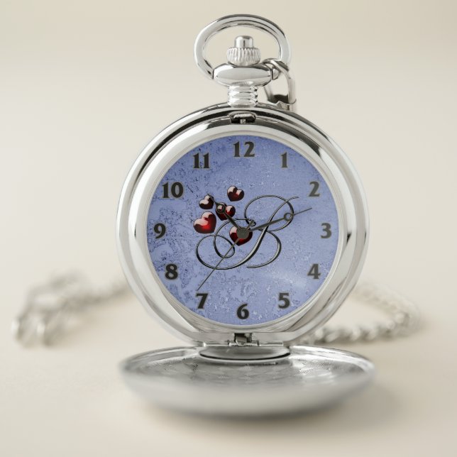 B letter Pocket Watch (Inside)