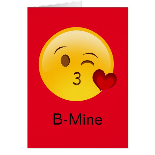 B-Mine Emoji valentine Cards (Front)