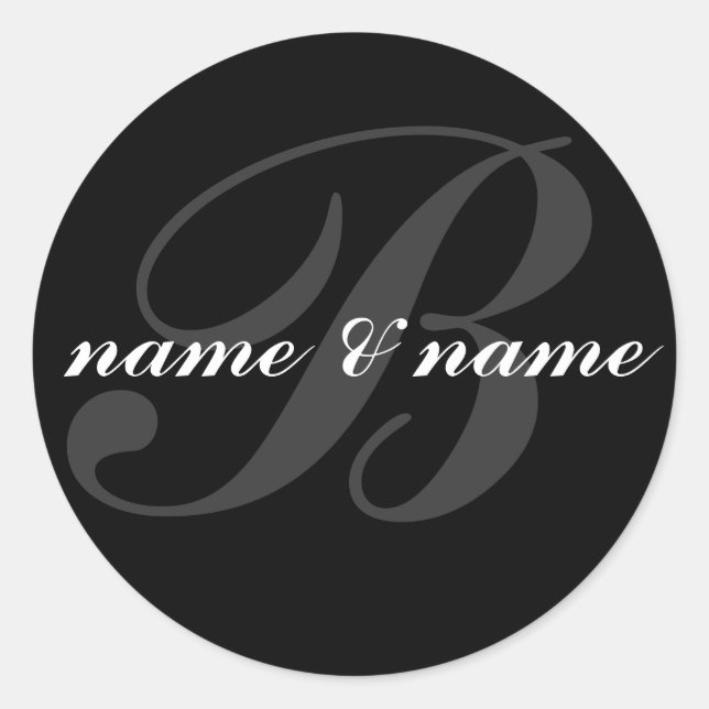 "b" monogram label (Front)