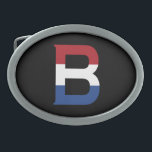 B Monogram overlaid on NLD Flag on bk bbcnt Belt Buckle<br><div class="desc">B Monogram overlaid on The Netherlands Flag on black belt buckle

Design © Trinkets and Things 2022 - AHP Design. All Rights Reserved.</div>