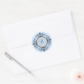 B Monogram Wedding Envelope Seal Stickers (Envelope)
