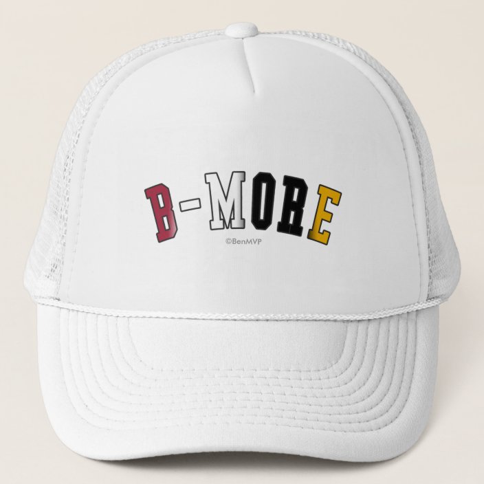 B-More in Maryland State Flag Colors Mesh Hat